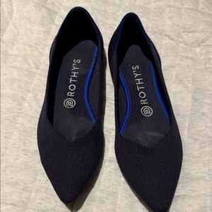 Rothy's The Point Women's Navy Blue Flats Size 9